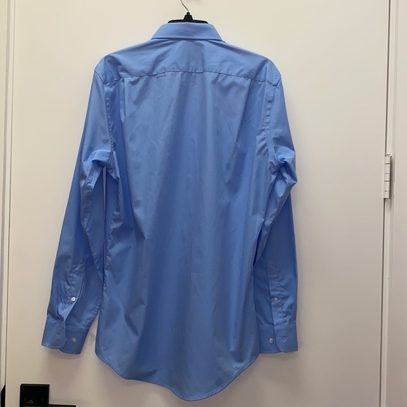 Nordstrom Rack Mens Trim Fit Dress Shirt Light Blue 15.5 x 34-35 - Picture 7 of 7